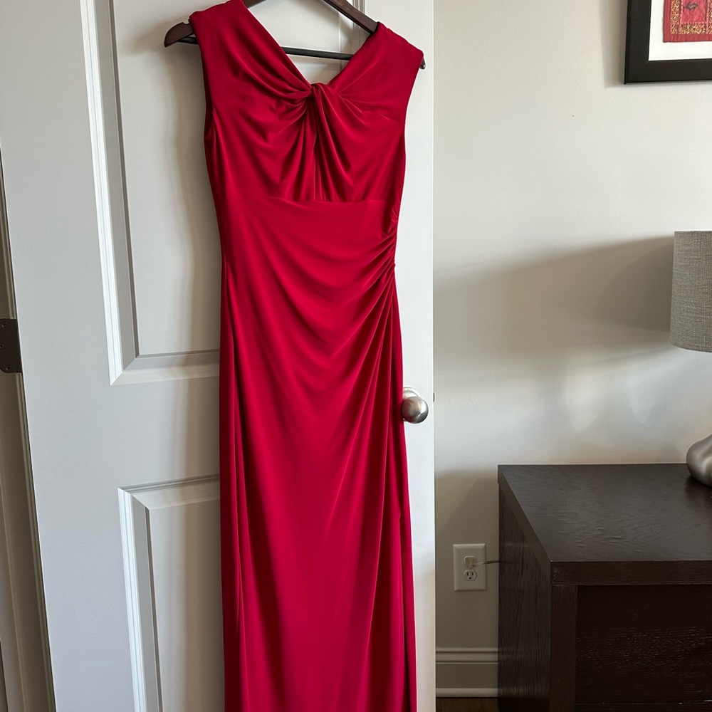 NWOT Cherry red maxi dress by Ralph Lauren for petites- it’s been hemmed!
